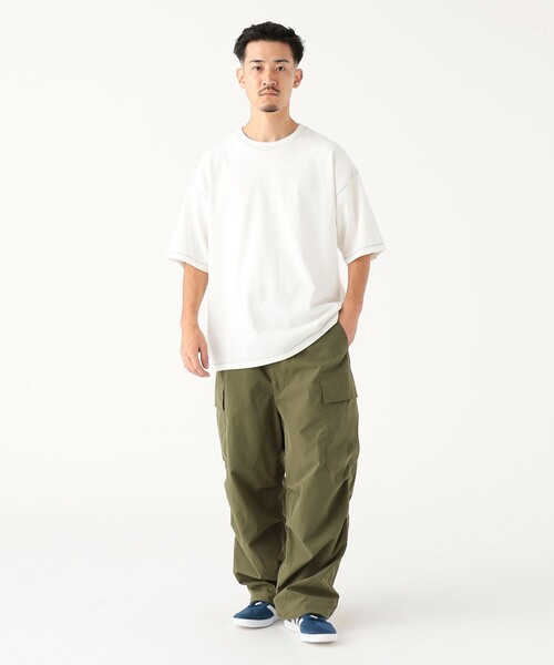 B:MING by BEAMS（ビーミングバイビームス）の「ヘビーウェイト ステッチ クルーネック Tシャツ（Tシャツ/カットソー・メンズ・サックスブルー/オフホワイト/ブラック・X-LARGE/LARGE/MEDIUM/SMALL）」の8枚目の写真