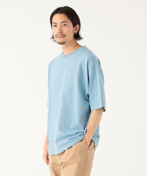 B:MING by BEAMS（ビーミングバイビームス）の「ヘビーウェイト ステッチ クルーネック Tシャツ（Tシャツ/カットソー・メンズ・サックスブルー/オフホワイト/ブラック・X-LARGE/LARGE/MEDIUM/SMALL）」の12枚目の写真