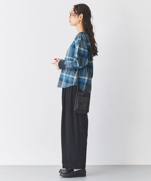 and myera(アンド マイラ)の「and myera 大柄チェックのトップス(その他トップス・レディース・ブルー系その他・LL/L/M/S)」の9枚目の写真