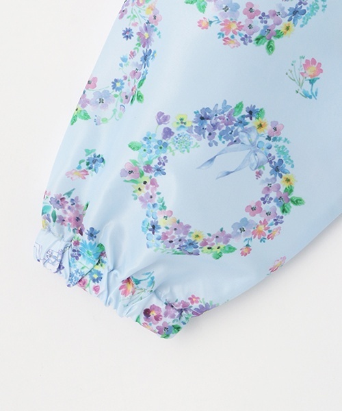美品⭐︎アナスイミニ　140  コート　ウール　襟　花 アナスイミニ 140 Vivid Floral 花柄ティアードワンピース