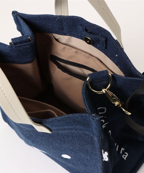 Miffy（ ミッフィー）の「【miffy/ミッフィー】 2wayトートバッグ フェイスデザイン（ハンドバッグ・レディース・ブラック/ナチュラル/ブラック系その他/ブルー・FREE）」の7枚目の写真