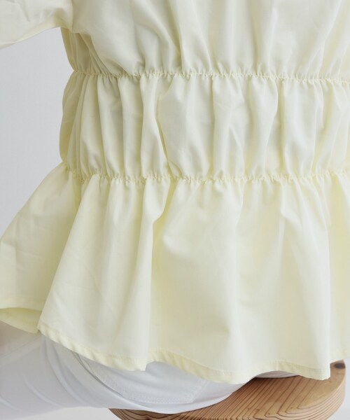 GALLEST（ギャレスト）の「【ZOZO・一部店舗限定】シャーリングビスチェデザインシャツ（シャツ/ブラウス・レディース・ライトブルー/ピンク/ダークグレー/ライトイエロー系・38）」の17枚目の写真