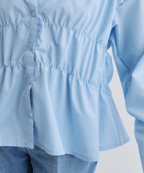 ブラウス シャツ 「ZOZO限定」ブロードシャーリングシャツ レディース セール】【ZOZO限定】ブロードシャーリングシャツ（シャツ