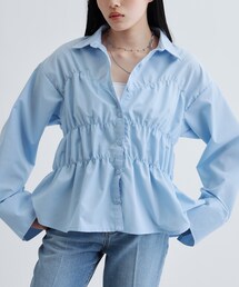 GALLEST | 【ZOZO・一部店舗限定】シャーリングビスチェデザインシャツ(シャツ/ブラウス)