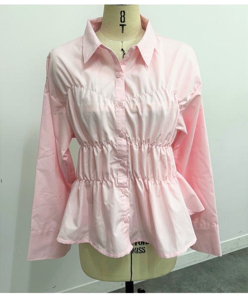 ブラウス シャツ 「ZOZO限定」ブロードシャーリングシャツ レディース セール】【ZOZO限定】ブロードシャーリングシャツ（シャツ
