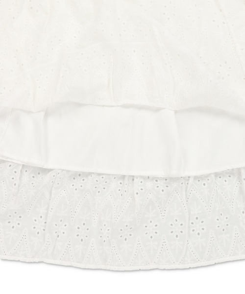 SPINNS(スピンズ)の「ティアードロングスカート/レースC/NEO森ガール(スカート・レディース・オフホワイト・ONESIZE)」の13枚目の写真