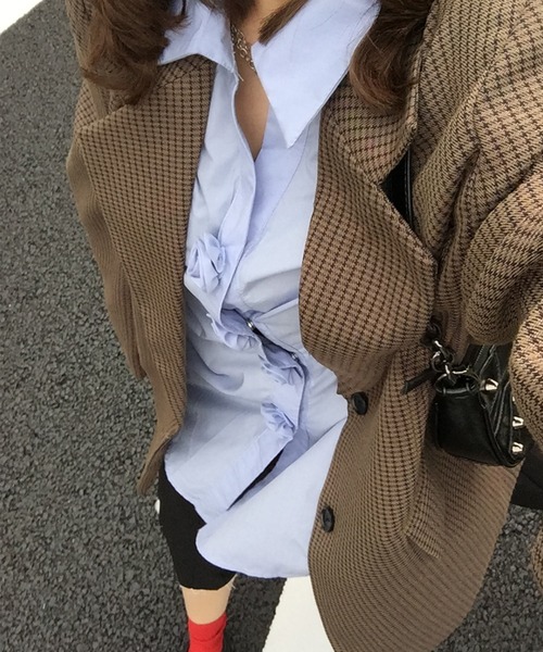 Judin(ジュディン)の「Rose motif button shirt【JD】(シャツ/ブラウス・レディース・ブルー・FREE)」の10枚目の写真