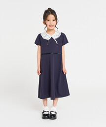 COMME CA ISM（コムサイズム）の「レース襟付き 半袖ワンピース(100-130cm)（ワンピース・キッズ）」