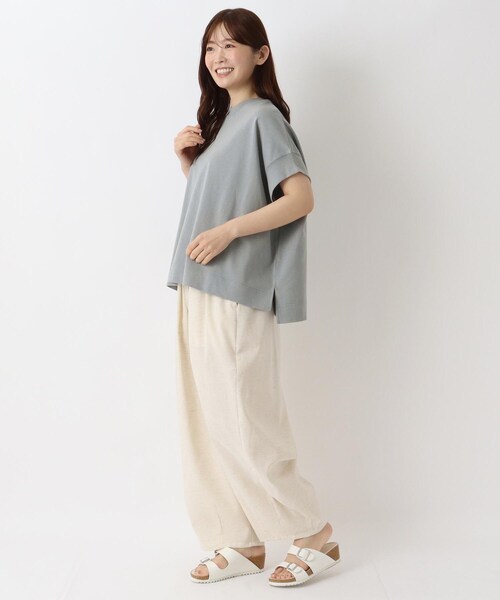 半袖プルオーバー hitto様 ワイドギャザープルオーバー Tシャツ 半袖カットソー カットソー