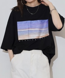 転写プリント5分袖Tシャツ