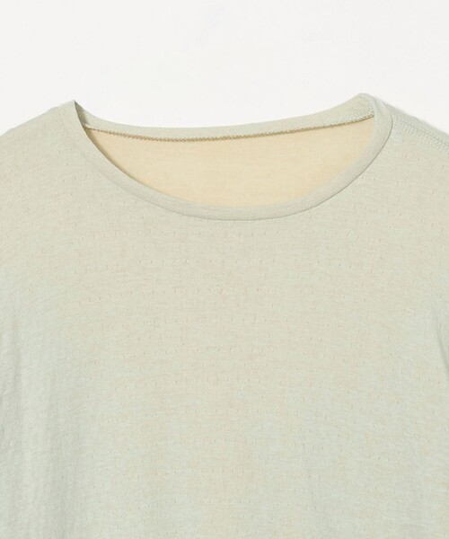 6(ロク)の「<6(ROKU)>ポリエステルコットン ガーゼ ロングスリーブ(Tシャツ/カットソー・レディース・ブラック/ライム・FREE)」の8枚目の写真