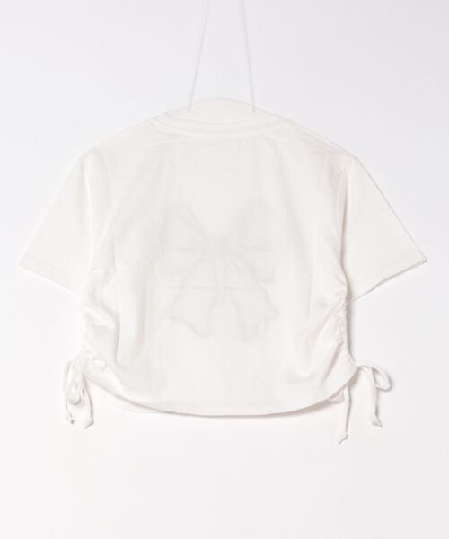 ANAP(アナップ)の「レース リボン ピグメント サイド シャーリング Tシャツ(Tシャツ/カットソー・レディース・スミクロ/ホワイト・FREE)」の19枚目の写真