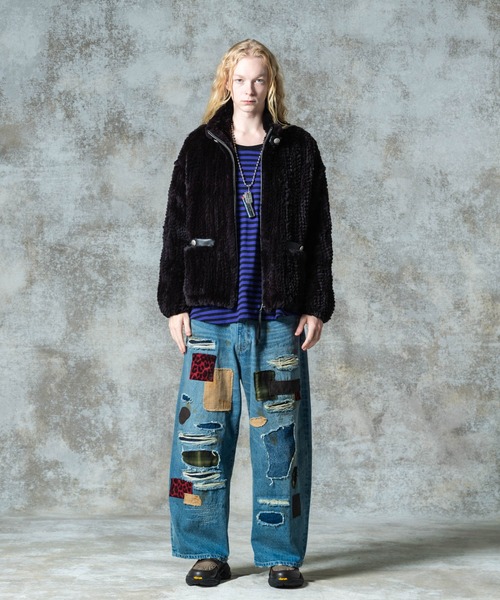 ブルゾン　ラビットファー Rabbit Fur Jacket / ラビットファージャケット（ブルゾン）｜glamb