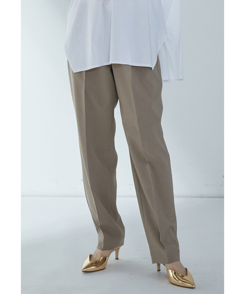 1er Arrondissement（プルミエアロンディスモン）の「【富岡佳子×1er Arrondissement】ワンタックイージースラックス（その他パンツ・レディース・モカ/オフホワイト/ブラック系その他3・36/38）」の3枚目の写真