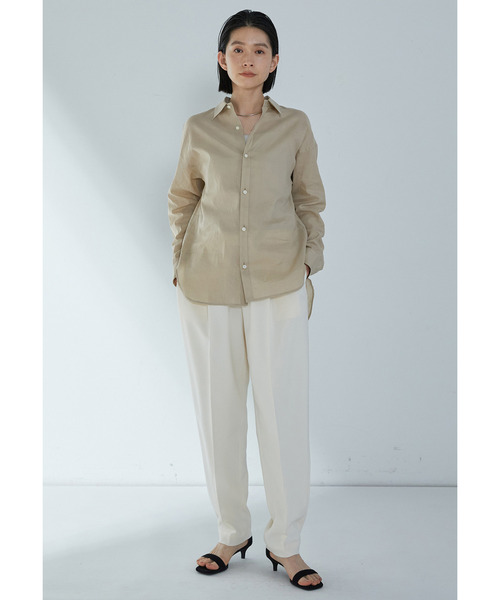 1er Arrondissement（プルミエアロンディスモン）の「【富岡佳子×1er Arrondissement】ワンタックイージースラックス（その他パンツ・レディース・モカ/オフホワイト/ブラック系その他3・36/38）」の15枚目の写真