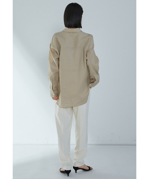 1er Arrondissement（プルミエアロンディスモン）の「【富岡佳子×1er Arrondissement】ワンタックイージースラックス（その他パンツ・レディース・モカ/オフホワイト/ブラック系その他3・36/38）」の17枚目の写真