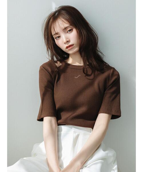 so4u（ソーフォーユー）の「カットアウトカットソー（Tシャツ/カットソー・レディース・キナリ/ブラウン・F）」の10枚目の写真