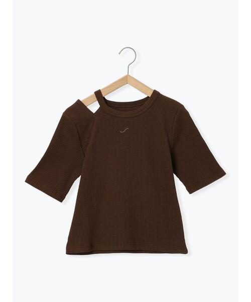 so4u（ソーフォーユー）の「カットアウトカットソー（Tシャツ/カットソー・レディース・キナリ/ブラウン・F）」の16枚目の写真