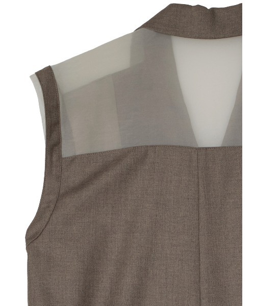 完売Ameri MEDI SHEER DOCKING VEST MEDI SHEER DOCKING LADY LIKE VEST