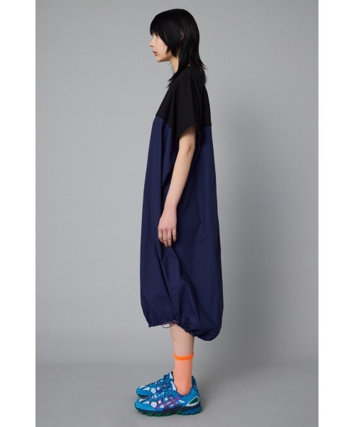 【新品タグ付】HeRIN.CYE ヘリンドットサイ スリップワンピース HeRIN.CYE（ヘリンドットサイ）の「Tuck sleeve docking dress