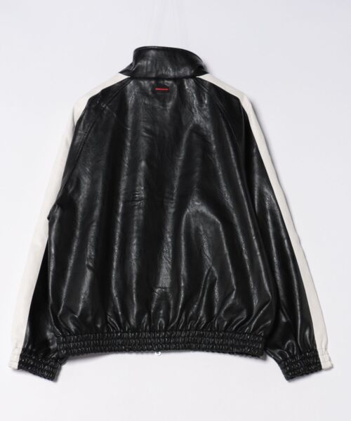 FUBU( フブ)の「【FUBU】Faux Leather Track Jacket/フブ/フェイクレザー/トラックジャケット(その他アウター・メンズ・ブラック/レッド/ホワイト・3L/XL/L/M)」の4枚目の写真