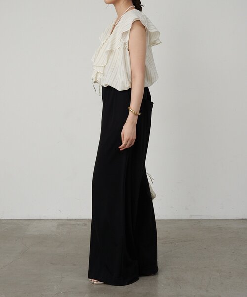 SHENERY（シーナリー）の「《3サイズ展開》ハイウエストタックワイドパンツ（その他パンツ・レディース・ブラック/グレー/ライトグレー・38/34/36）」の7枚目の写真