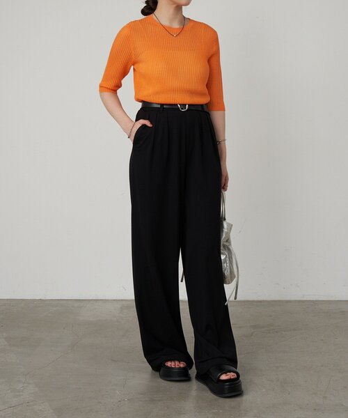 SHENERY（シーナリー）の「《3サイズ展開》ハイウエストタックワイドパンツ（その他パンツ・レディース・ブラック/グレー/ライトグレー・38/34/36）」の20枚目の写真