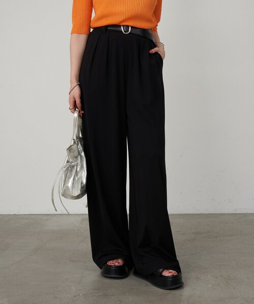 SHENERY（シーナリー）の「《3サイズ展開》ハイウエストタックワイドパンツ（その他パンツ・レディース・ブラック/グレー/ライトグレー・38/34/36）」の15枚目の写真