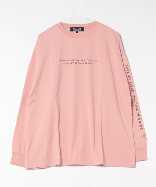 NO WAY（ノーウェイ）の「/天竺　プリントロンT（Tシャツ/カットソー・メンズ・カーキ/ホワイト/ピンク/ブルー/ベージュ・LARGE/MEDIUM）」の5枚目の写真