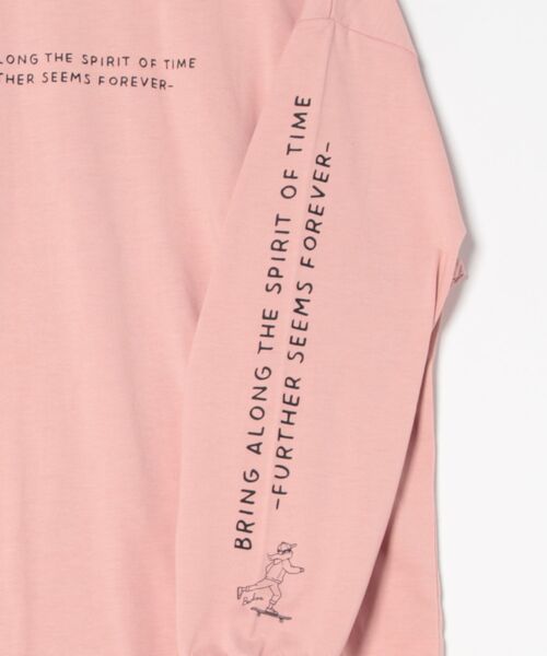NO WAY（ノーウェイ）の「/天竺　プリントロンT（Tシャツ/カットソー・メンズ・カーキ/ホワイト/ピンク/ブルー/ベージュ・LARGE/MEDIUM）」の8枚目の写真