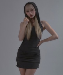 tinkerend（ティンカーエンド）の「Sleeveless Hoodie Mini Dress / ノースリーブフーディーミニドレス（ワンピース）」