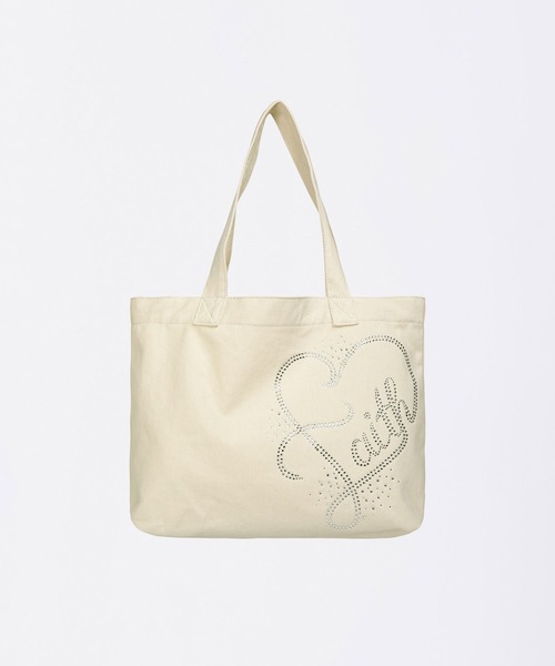 SCULPTOR(スカルプター)の「Faith Rhinestone Eco Bag(トートバッグ・レディース・レッド/ネイビー/アイボリー・FREE)」の2枚目の写真