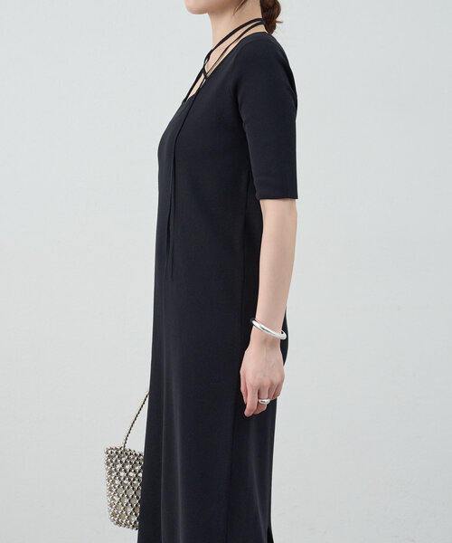 SHENERY(シーナリー)の「総針スクエアネックワンピース(ワンピース・レディース・ブラック/ブラウン・36/38)」の10枚目の写真