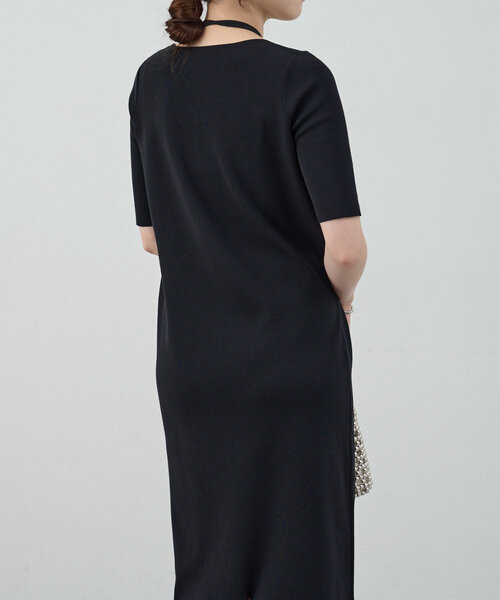 SHENERY(シーナリー)の「総針スクエアネックワンピース(ワンピース・レディース・ブラック/ブラウン・36/38)」の12枚目の写真