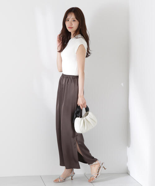 PROPORTION BODY DRESSING（プロポーションボディドレッシング）の「ボトルネックリブニット / 1215270604（ニット/セーター・レディース・ブラウン/ホワイト系その他/ブラック・FREE）」の20枚目の写真