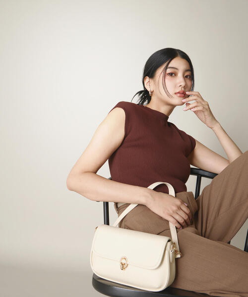 PROPORTION BODY DRESSING（プロポーションボディドレッシング）の「ボトルネックリブニット / 1215270604（ニット/セーター・レディース・ブラウン/ホワイト系その他/ブラック・FREE）」の17枚目の写真