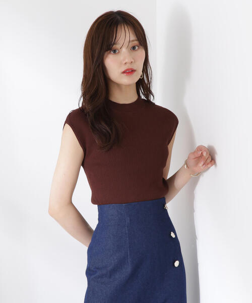 PROPORTION BODY DRESSING（プロポーションボディドレッシング）の「ボトルネックリブニット / 1215270604（ニット/セーター・レディース・ブラウン/ホワイト系その他/ブラック・FREE）」の16枚目の写真