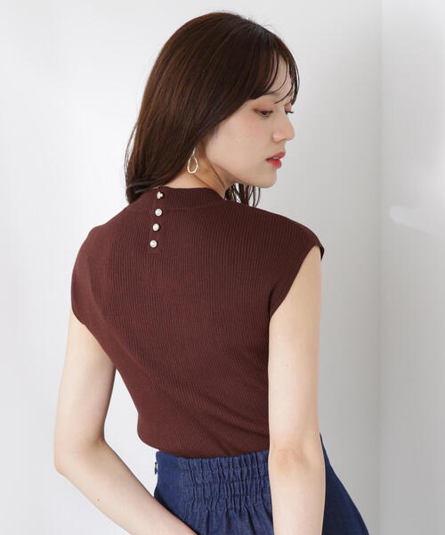 PROPORTION BODY DRESSING（プロポーションボディドレッシング）の「ボトルネックリブニット / 1215270604（ニット/セーター・レディース・ブラウン/ホワイト系その他/ブラック・FREE）」の15枚目の写真