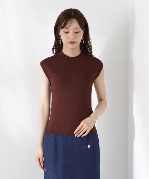 PROPORTION BODY DRESSING（プロポーションボディドレッシング）の「ボトルネックリブニット / 1215270604（ニット/セーター・レディース・ブラウン/ホワイト系その他/ブラック・FREE）」の10枚目の写真