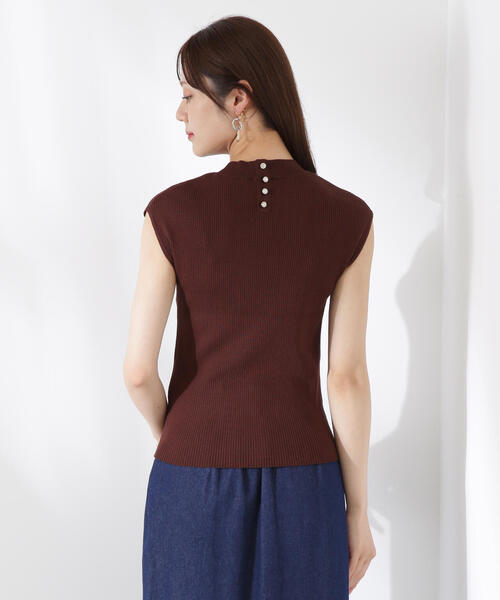 PROPORTION BODY DRESSING（プロポーションボディドレッシング）の「ボトルネックリブニット / 1215270604（ニット/セーター・レディース・ブラウン/ホワイト系その他/ブラック・FREE）」の8枚目の写真