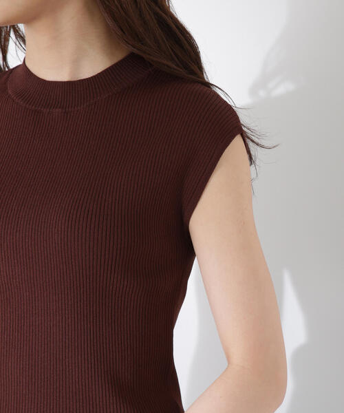 PROPORTION BODY DRESSING（プロポーションボディドレッシング）の「ボトルネックリブニット / 1215270604（ニット/セーター・レディース・ブラウン/ホワイト系その他/ブラック・FREE）」の4枚目の写真