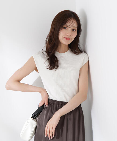 PROPORTION BODY DRESSING（プロポーションボディドレッシング）の「ボトルネックリブニット / 1215270604（ニット/セーター・レディース・ブラウン/ホワイト系その他/ブラック・FREE）」の2枚目の写真