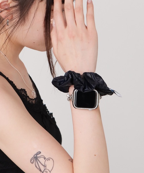 double quotes / イール スクランチ シュシュ（シュシュ）｜double