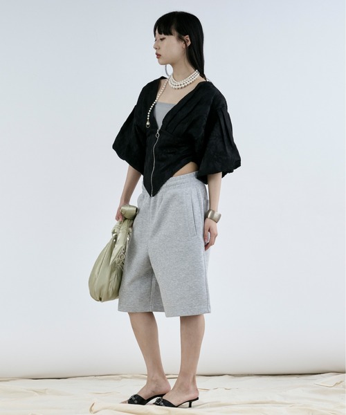 Ezick（エジック）の「balloon corset ジャガードブラウス（シャツ/ブラウス・レディース・オフホワイト/ブラック・FREE）」の17枚目の写真