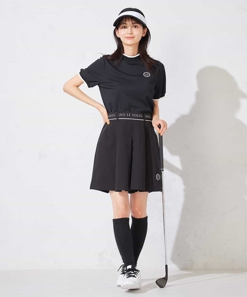 a.v.v（アーヴェヴェ）の「レディースゴルフウエア/ハイウエストボックスプリーツキュロット（その他パンツ・レディース・ブラック/グレー系その他・38/40/36）」の13枚目の写真