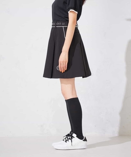 a.v.v（アーヴェヴェ）の「レディースゴルフウエア/ハイウエストボックスプリーツキュロット（その他パンツ・レディース・ブラック/グレー系その他・38/40/36）」の15枚目の写真