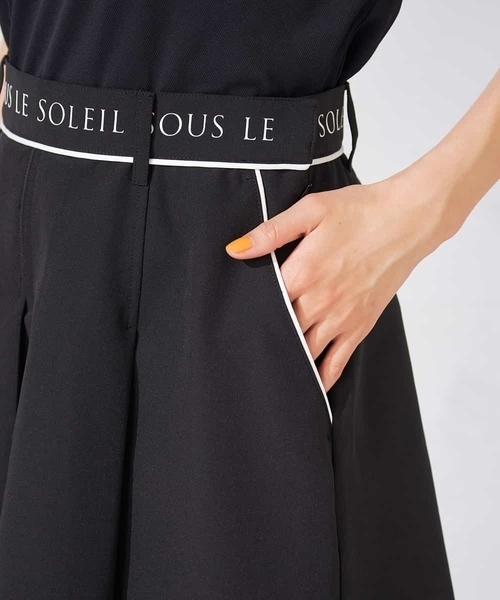 a.v.v（アーヴェヴェ）の「レディースゴルフウエア/ハイウエストボックスプリーツキュロット（その他パンツ・レディース・ブラック/グレー系その他・38/40/36）」の19枚目の写真