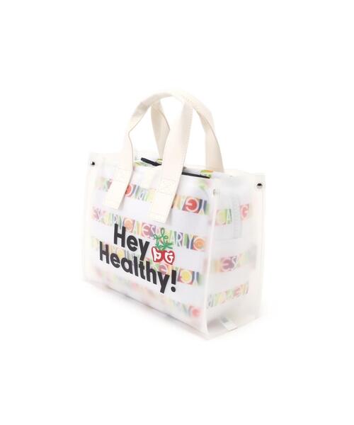 PEARLY GATES(パーリーゲイツ)の「【PEARLY GATES】Bio PG SMILEシールボーダー柄TPUカートバッグ (UNISEX)(ゴルフグッズ・レディース・ホワイト系その他・FREE)」の2枚目の写真
