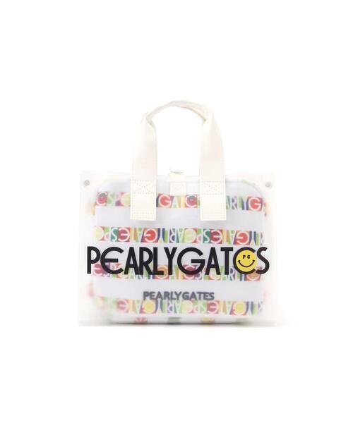 PEARLY GATES】Bio PG SMILEシールボーダー柄TPUカートバッグ (UNISEX