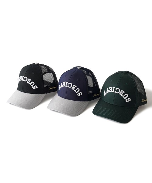 Subciety(サブサエティ)の「Inverted trucker cap(キャップ・メンズ・グリーン/ネイビー/ブラック・FREE)」の14枚目の写真